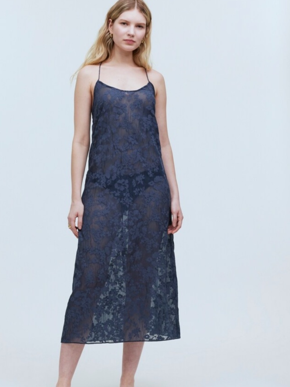 NWT Madewell Floral Halter Cover-Up Midi Dress